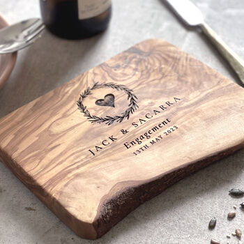 Personalised Olive Wood Cutting Board, 3 of 12