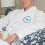 Personalised Cotton Monogrammed Bathrobe, thumbnail 1 of 12