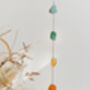 Seven Chakra's Raw Crystal Window Hanging Silver Plated, thumbnail 3 of 4