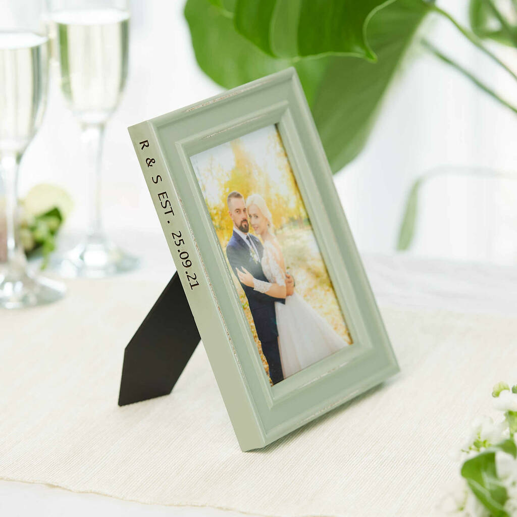 Personalised Wedding Or Anniversary Gift Photo Frame, 1 of 9