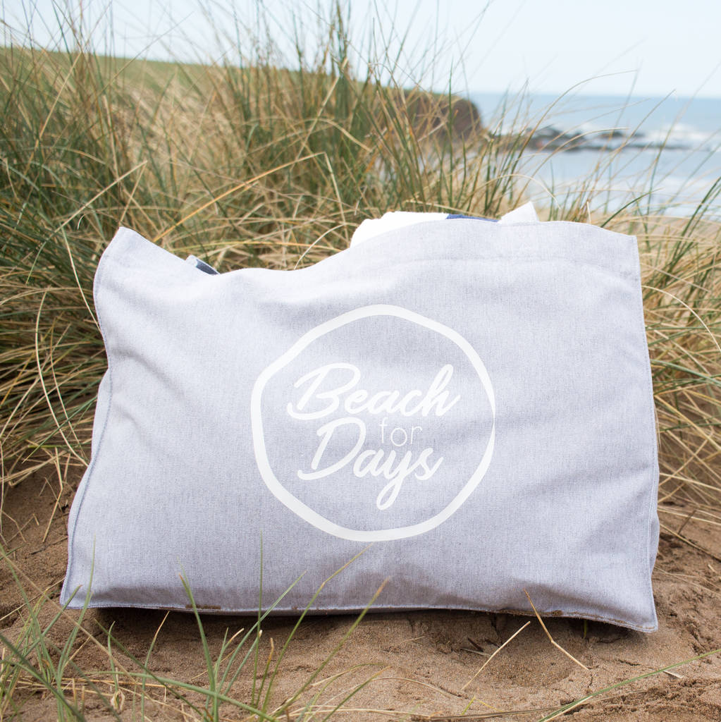 Beach For Days Slogan Beach Bag