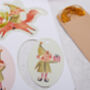 14 Christmas Gift Tags With Sant And Elf Design And Gold Twine, thumbnail 2 of 4