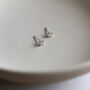 Tiny Silver Star Studs, thumbnail 3 of 4