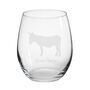 Personalised Donkey Animal Engraved Glass, thumbnail 3 of 5