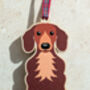 Dachshund Hanging Wooden Christmas Decoration, thumbnail 6 of 7