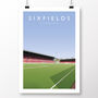 Northampton Town Sixfields Stadium Poster, thumbnail 2 of 8