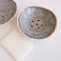 Handmade Blue Brown Ceramic Soap Dish, thumbnail 1 of 12
