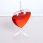 G Decor Cocktail Heart Shaped Glass With Straw, thumbnail 2 of 5