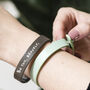 Personalised Be You Bravely Leather Bracelet, thumbnail 1 of 6