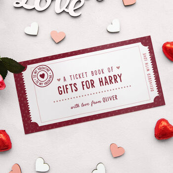 Personalised Book Of Valentine's Tickets, 2 of 11