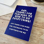 Funny Thanks Dad, Father's Day Card, thumbnail 1 of 7