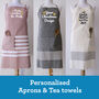 Personalised Cotton Handloomed Aprons, thumbnail 3 of 10