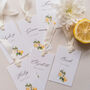 Wedding Place Card With Lemons, thumbnail 1 of 4