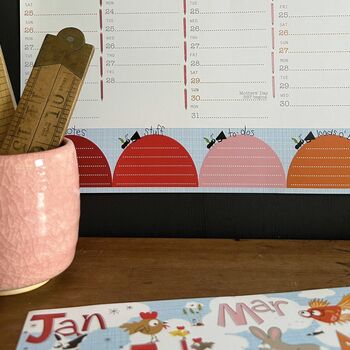 Large 2025 Rainbow Wall Planner Pet Calendar, 5 of 9