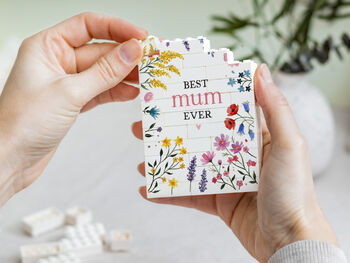 Personalised Wildflower Building Block Gift For Mum, Nan, Grandma, Sister, 11 of 12