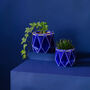 Origami Self Watering Eco Plant Pot: 11cm | Navy, thumbnail 5 of 6