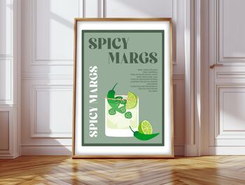 Spicy Margs Cocktail Print, 5 of 10