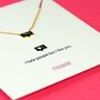 'I Hate People' 18k Gold Plated Friendship Necklace, thumbnail 4 of 11