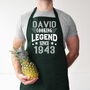 Personalised 'LEGEND' Funny Cooking Apron, Gift For Him, thumbnail 3 of 12