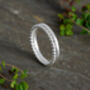 Coronet Wedding Band In Sterling Silver, Size J, thumbnail 4 of 5