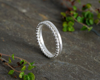 Coronet Wedding Band In Sterling Silver, Size J, 4 of 5