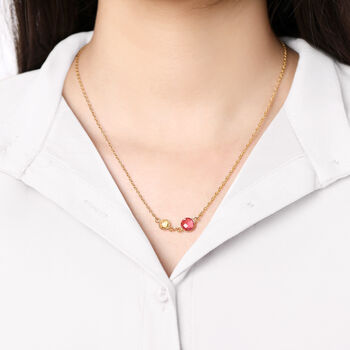 Personalised Create Your Own Mother And Daughter Birthstones Necklace, 2 of 8