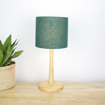 Linen Forest Green Lampshade, 4 of 9