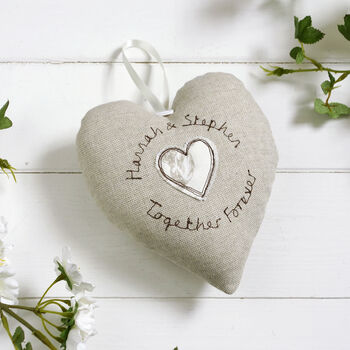 Personalised Hanging Heart With Pocket Gift, 7 of 8