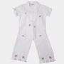 Girl's Personalised Butterfly Cotton Pj's, thumbnail 2 of 3