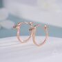 Sterling Silver Cobra Snake Hoops, thumbnail 4 of 10