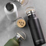 Custom Logo Bamboo Topped Insulated Water Bottle, thumbnail 5 of 7