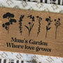 Personalised Flowers Doormat For Mum's Garden Gift, thumbnail 2 of 2