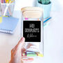 Personalised Glass Label Teacher Storage Jar, thumbnail 2 of 2