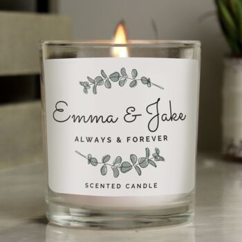Personalised Couples Scented Jar Candle, 3 of 3