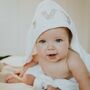 Personalised Cotton Hooded Baby Towel, thumbnail 2 of 8