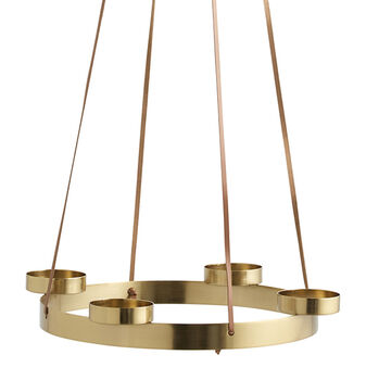 Brass Candle Advent Wreath, 3 of 4