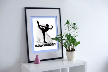 Ice Skating 3D Personalised Gift Print, 3 of 5