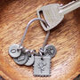Personalised Valentine's Day Charms Keyring, thumbnail 2 of 6