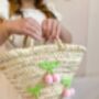 Crochet Cherry Basket Bag, thumbnail 3 of 3