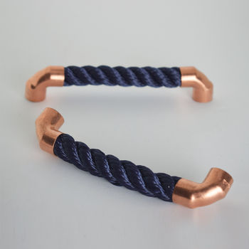 Copper And Rope Nautical Themed Pull Handle, 5 of 7