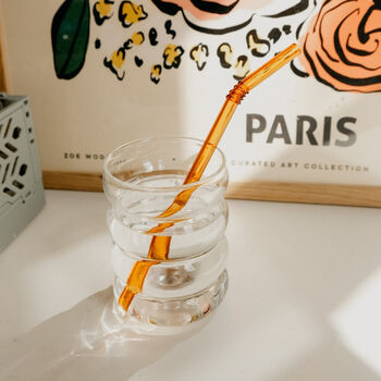 Fae Borosilicate Glass Reusable Straws Pack Of Four, 3 of 5