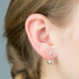 Silver Ball Earrings, thumbnail 1 of 4