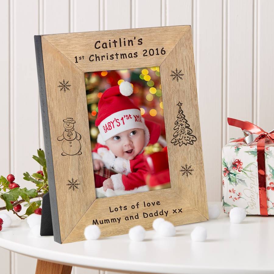 my first christmas picture frame