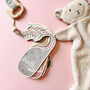 Personalised Whale Tail Baby Clothes Hanger Divider Set, thumbnail 5 of 8