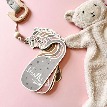 Personalised Whale Tail Baby Clothes Hanger Divider Set, 5 of 8