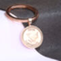 1956 70th Birthday Farthing Coin Keyring Gift, thumbnail 3 of 5