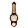 Mahogany Wooden Wall Weather Station Banjo Barometer, thumbnail 2 of 4