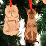 Personalised Cat Breed Wooden Christmas Decoration, thumbnail 4 of 10