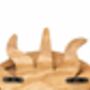 Sun And Moon Hand Carved Wooden Shelf, thumbnail 3 of 3