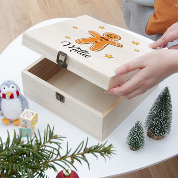 Personalised Gingerbread Man Christmas Eve Box, 9 of 12